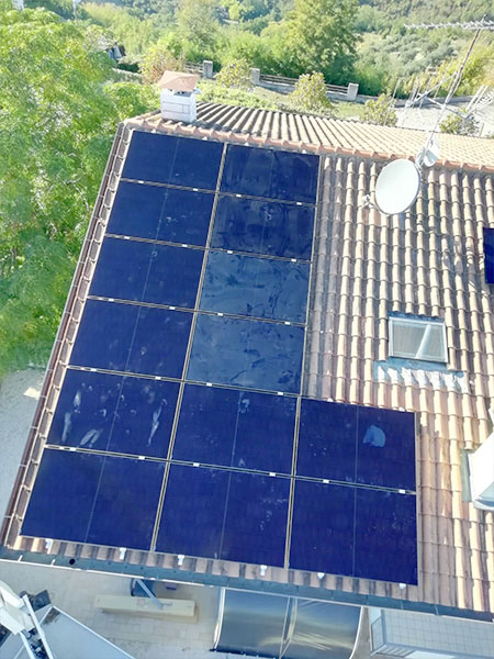 impianto da 12 kw Aiko total black con sistema Sigenergy