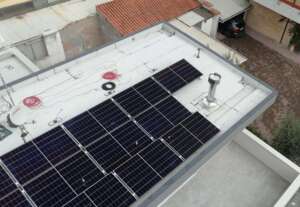 Impianto fotovoltaico su tetto piano a riccione